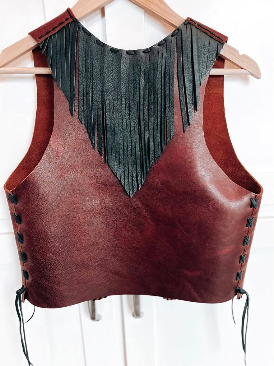 Bolero Vest With Fringe