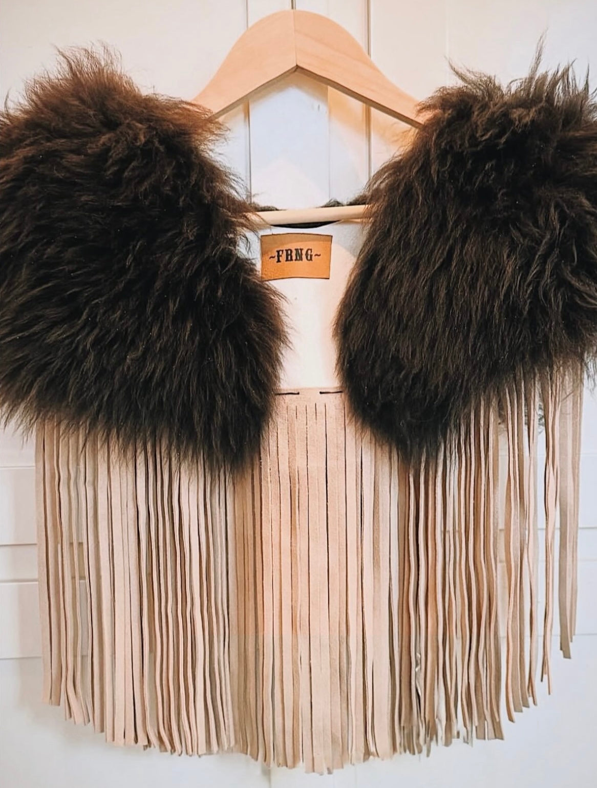 Rustic Shearling Shrug