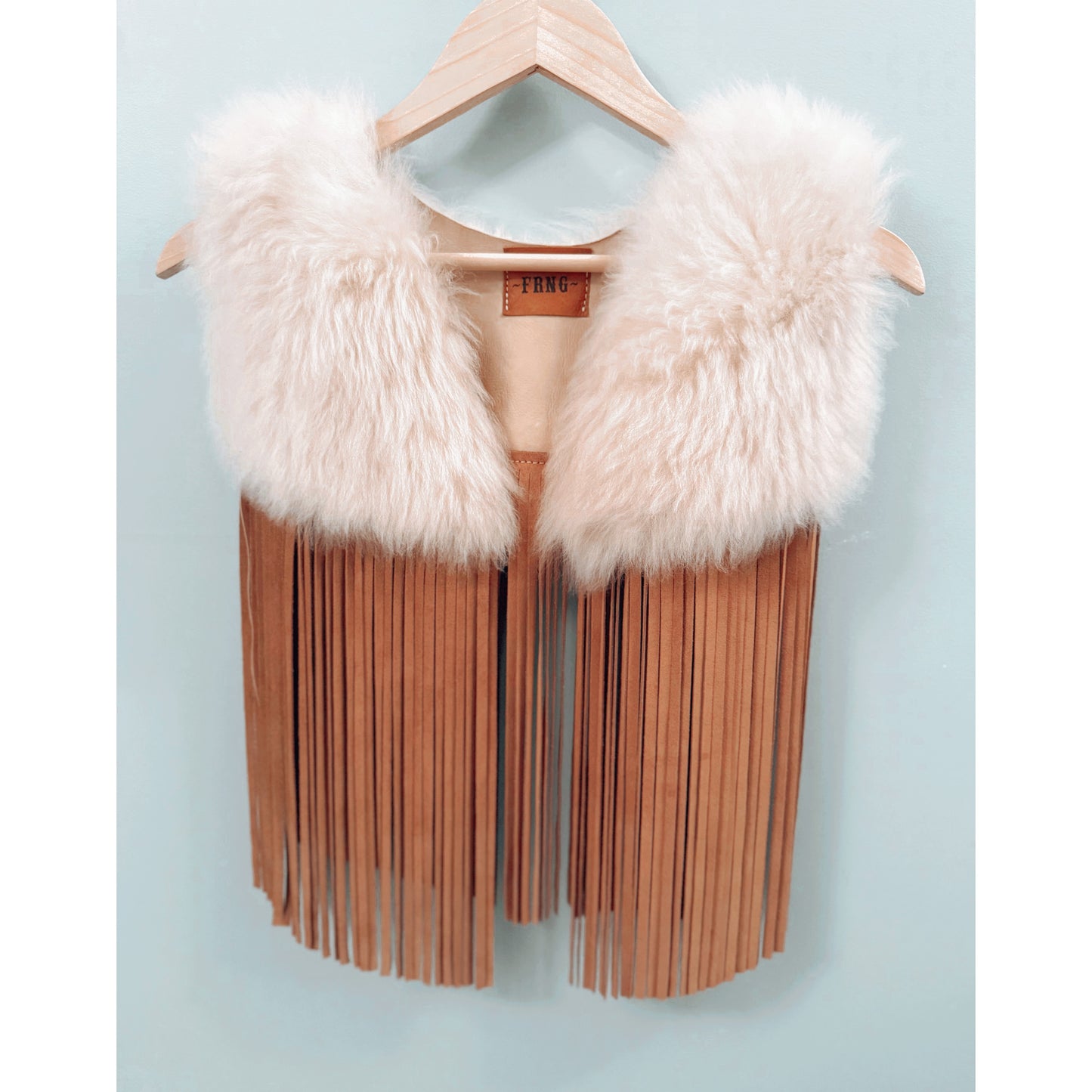 Blanc Shearling Shrug