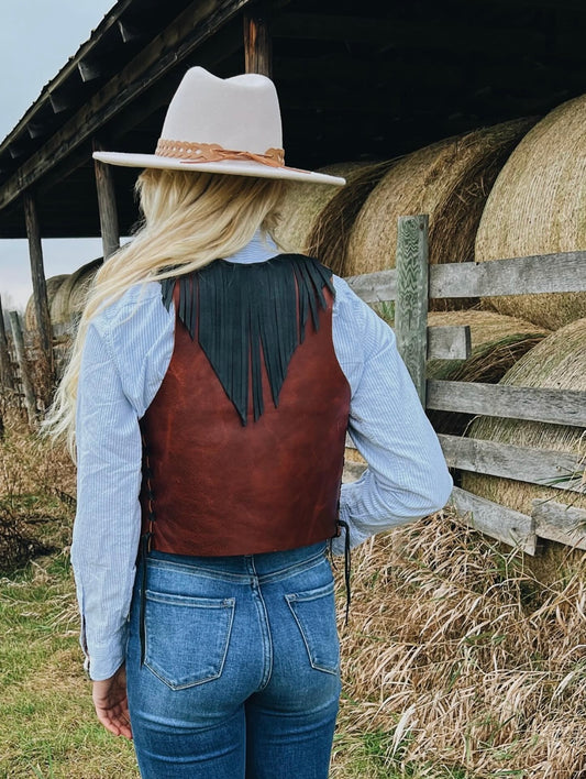 Bolero Vest With Fringe