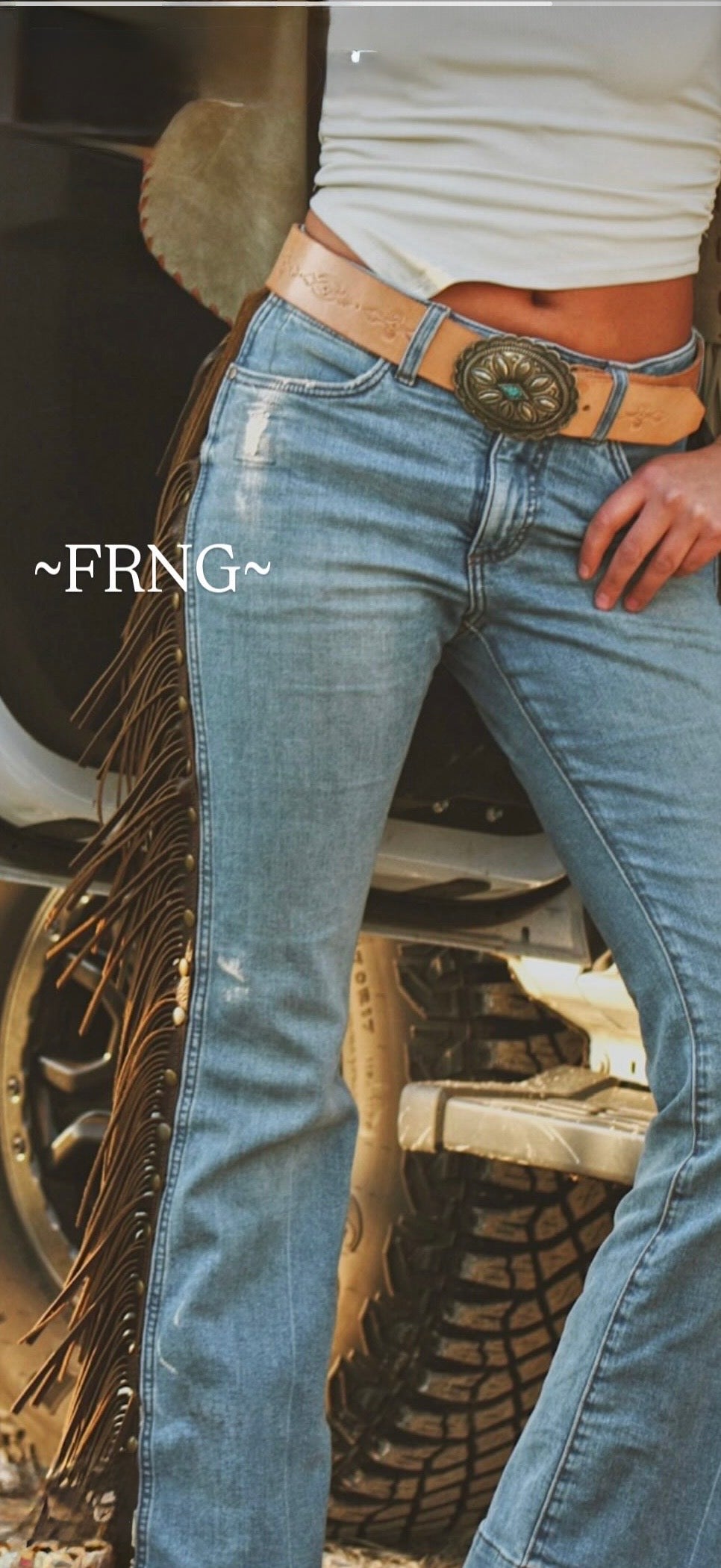 The Lone Star fringe jean